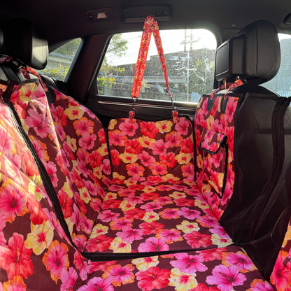 Hibiscus: Deluxe Hard Base Hammock Car Seat Cover