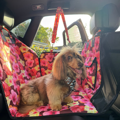 Hibiscus: Deluxe Hard Base Hammock Car Seat Cover