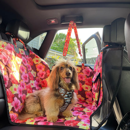 Hibiscus: Deluxe Hard Base Hammock Car Seat Cover