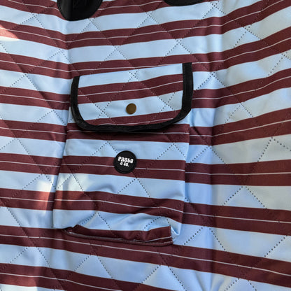 Sunday Stripes: Deluxe Single Car Seat Cover