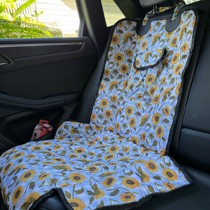 Sunny Sunflowers: Deluxe Single Car Seat Cover