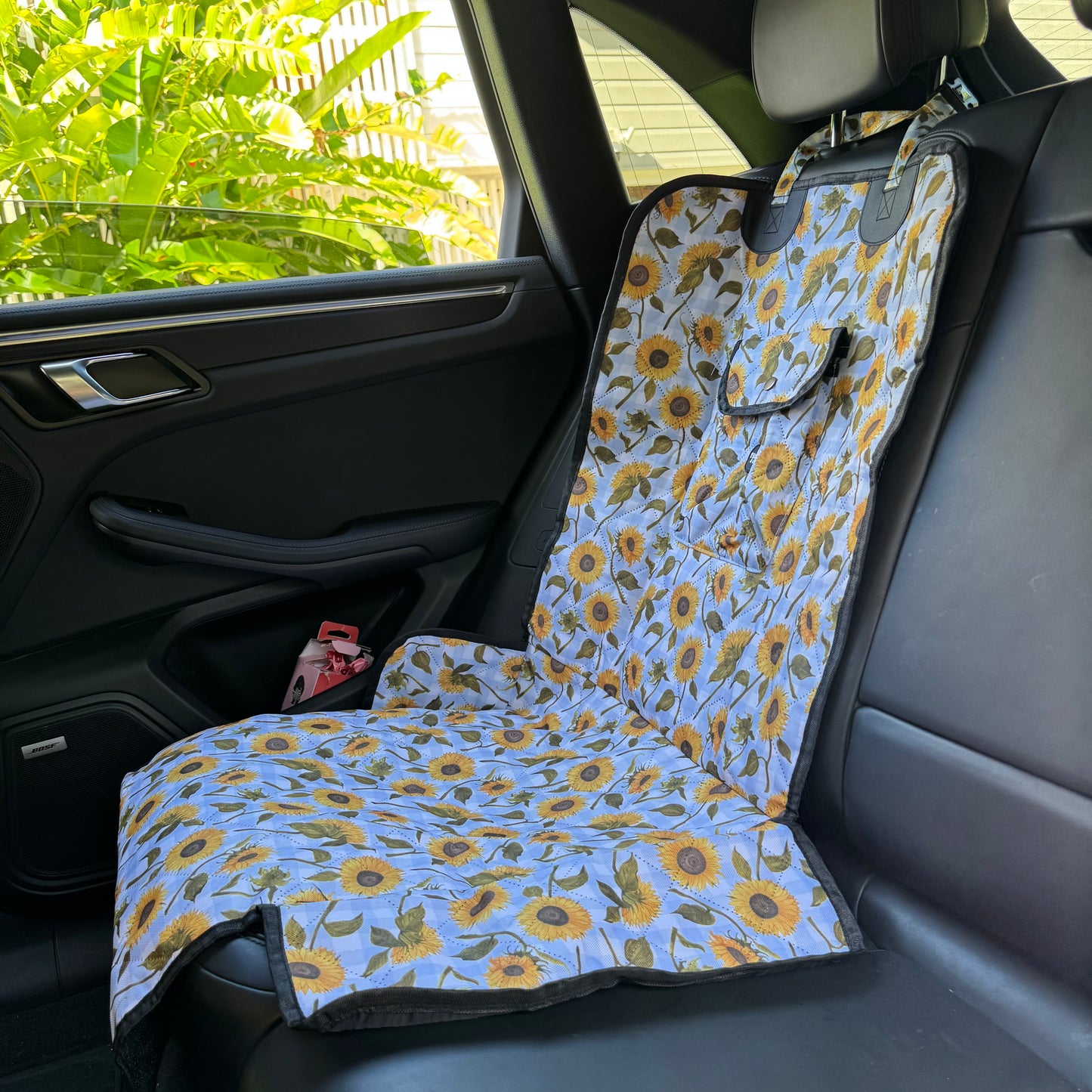 Sunny Sunflowers: Deluxe Single Car Seat Cover