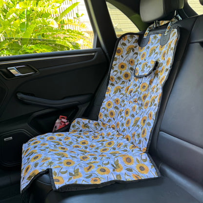 Sunny Sunflowers: Deluxe Single Car Seat Cover