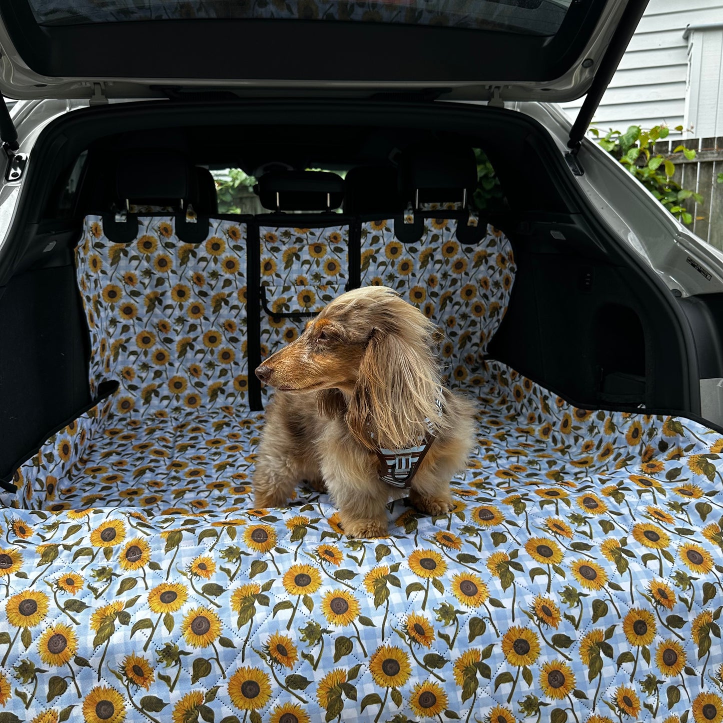 Sunny Sunflowers: Deluxe Car Boot Cover