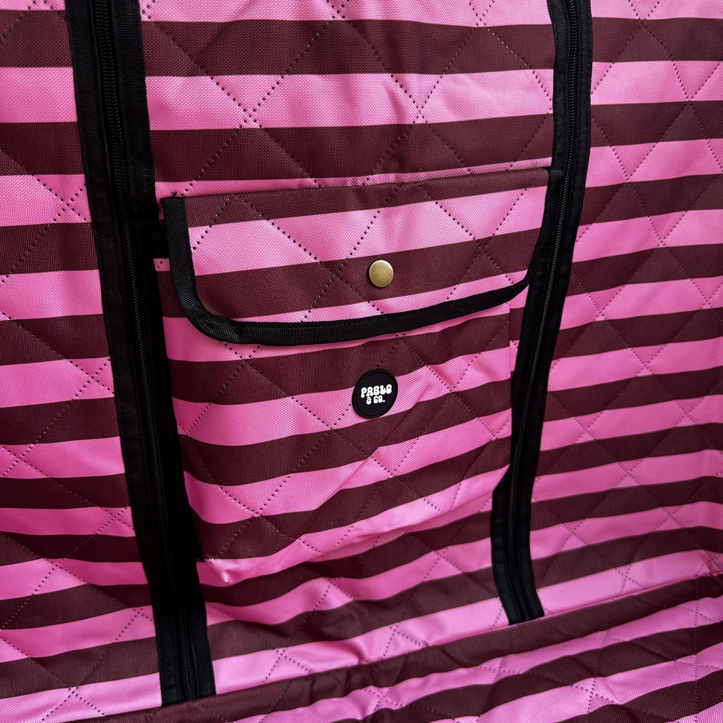 Blushing Stripes: Deluxe Car Boot Cover