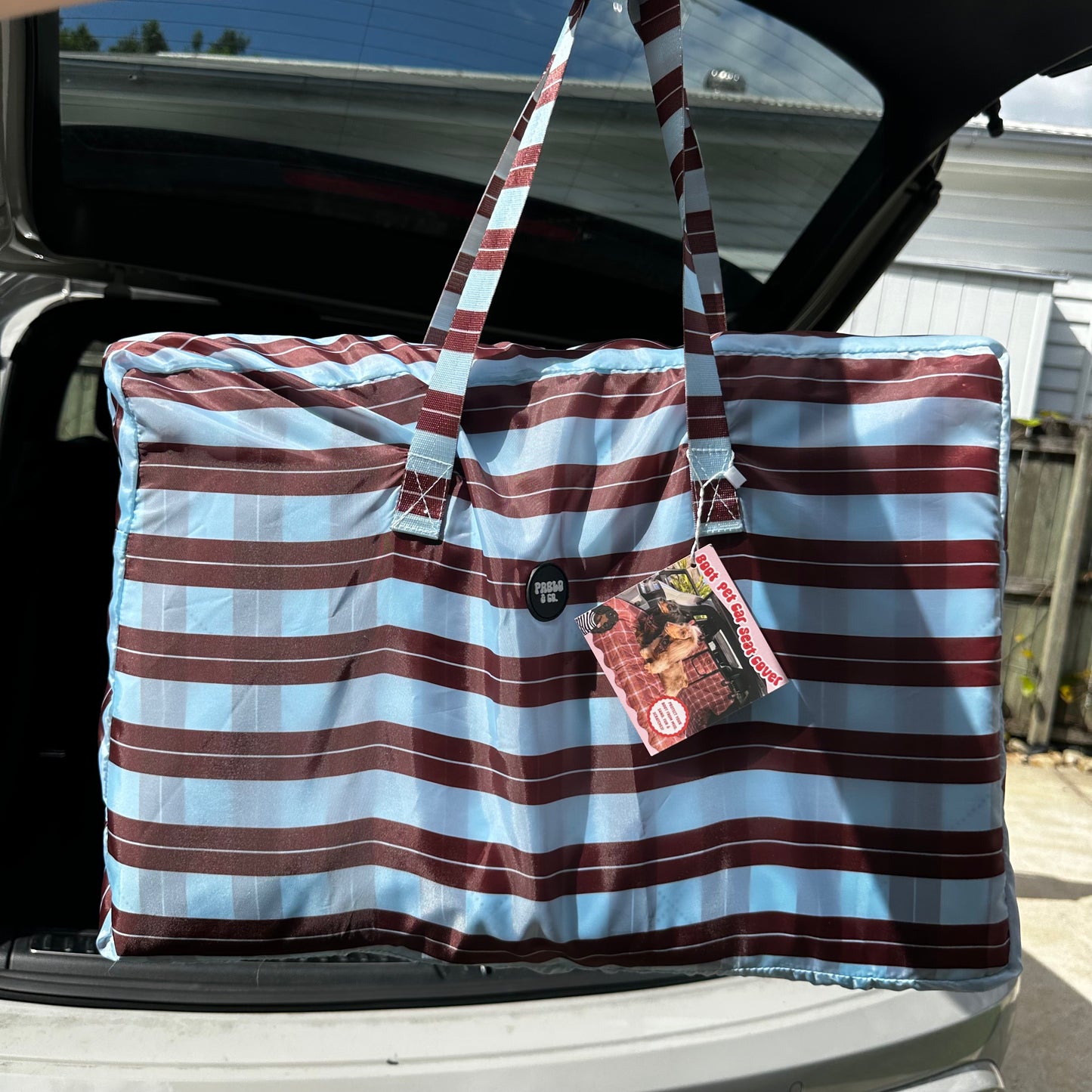 Sunday Stripes: Deluxe Car Boot Cover