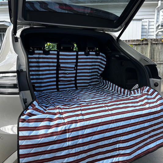 Sunday Stripes: Deluxe Car Boot Cover