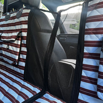 Sunday Stripes: Deluxe Hard Base Hammock Car Seat Cover