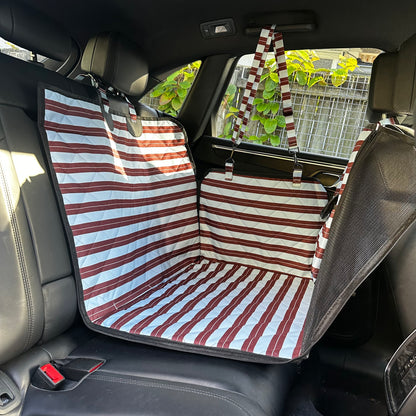 Sunday Stripes: Deluxe Hard Base Hammock Car Seat Cover