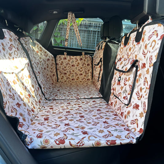 Howdy: Deluxe Hard Base Hammock Car Seat Cover