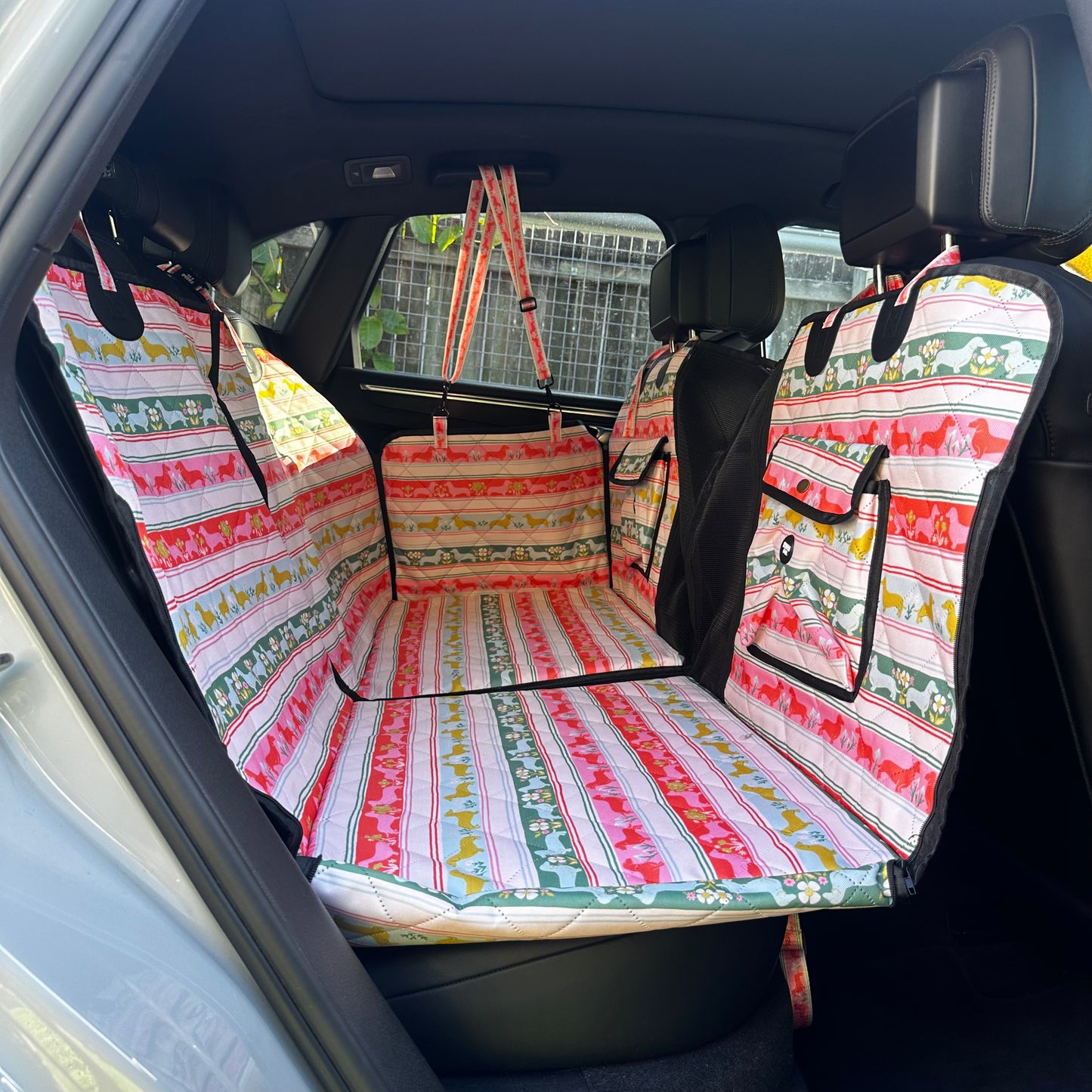 The Blooming Dachshund: Deluxe Hard Base Hammock Car Seat Cover