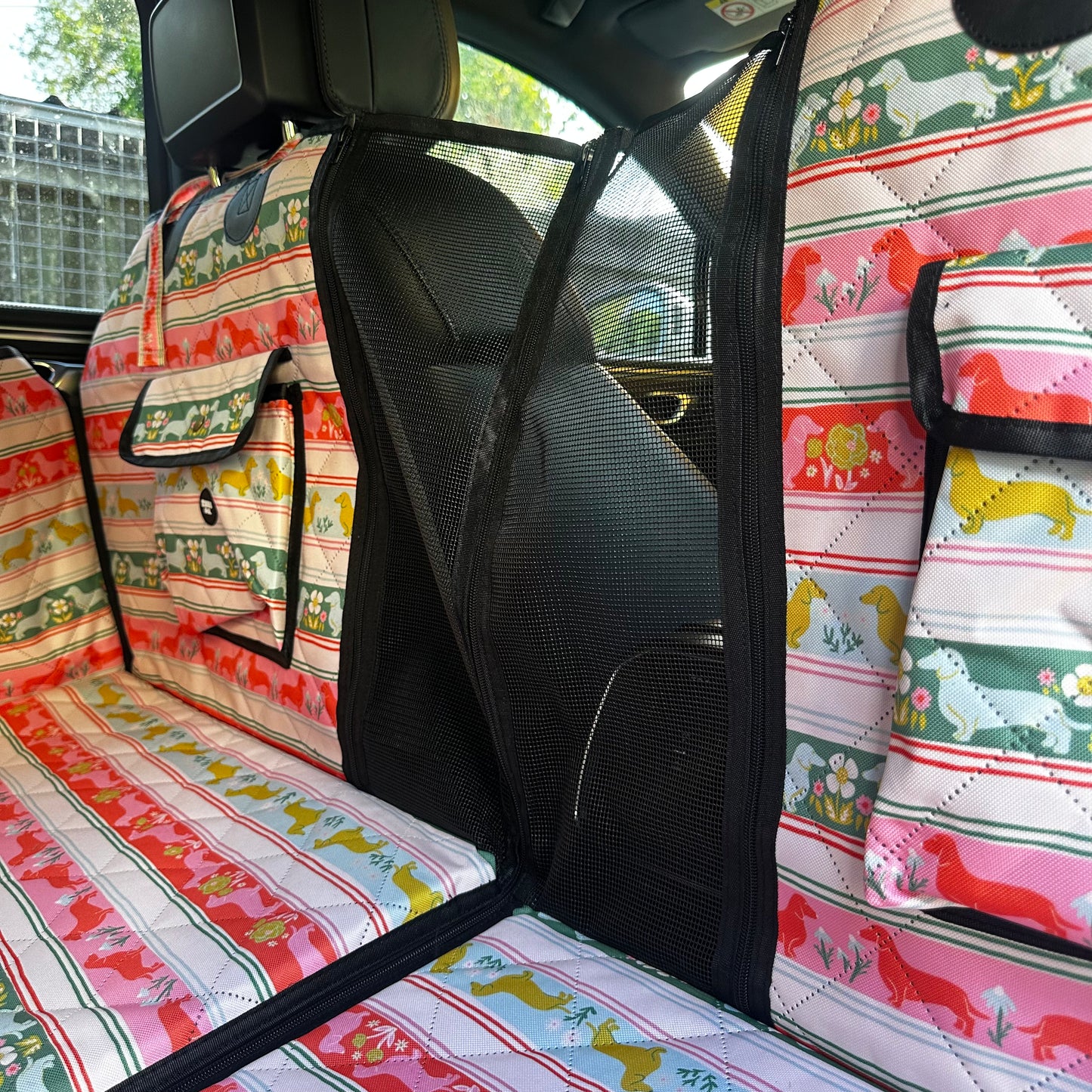 The Blooming Dachshund: Deluxe Hard Base Hammock Car Seat Cover