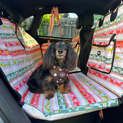 The Blooming Dachshund: Deluxe Hard Base Hammock Car Seat Cover