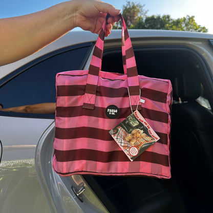 Blushing Stripes: Deluxe Single Car Seat Cover