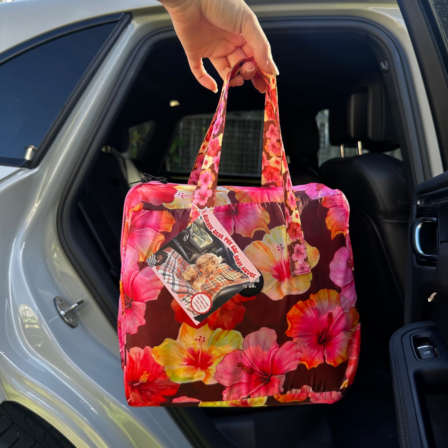 Hibiscus: Deluxe Single Car Seat Cover