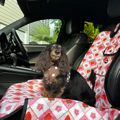 Strawberry Patch: Deluxe Single Car Seat Cover
