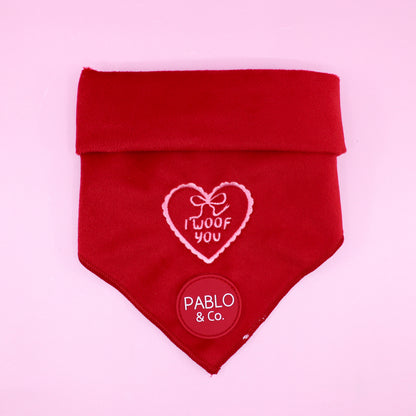 I Woof You: Dog Bandana