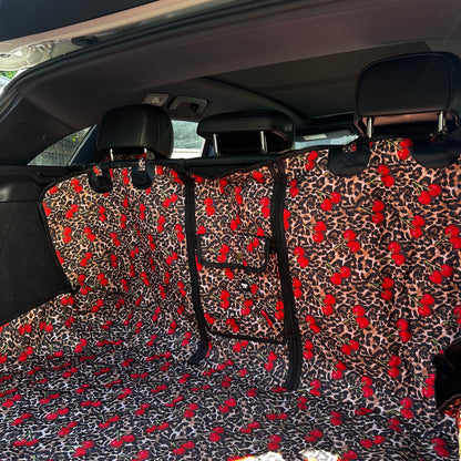 Leopard Cherries: Deluxe Car Boot Cover