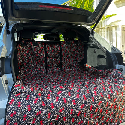 Leopard Cherries: Deluxe Car Boot Cover