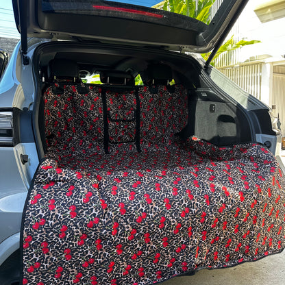 Leopard Cherries: Deluxe Car Boot Cover