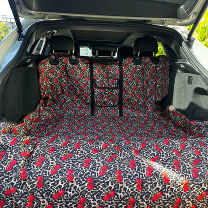 Leopard Cherries: Deluxe Car Boot Cover