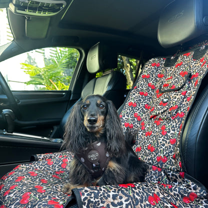 Leopard Cherries: Deluxe Single Car Seat Cover