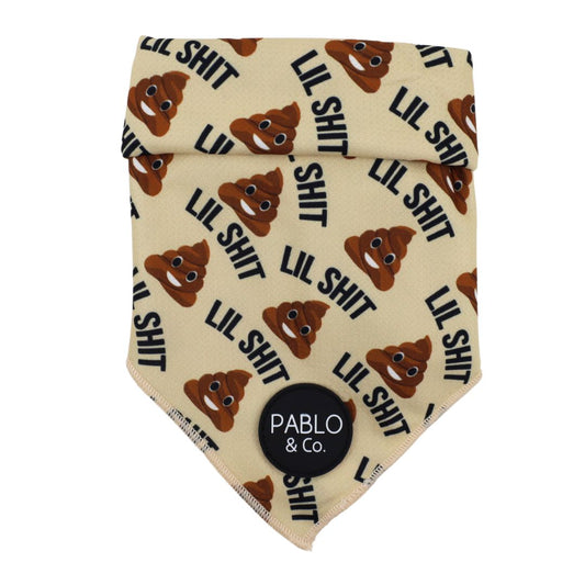 Lil Shit: Beige Dog Bandana