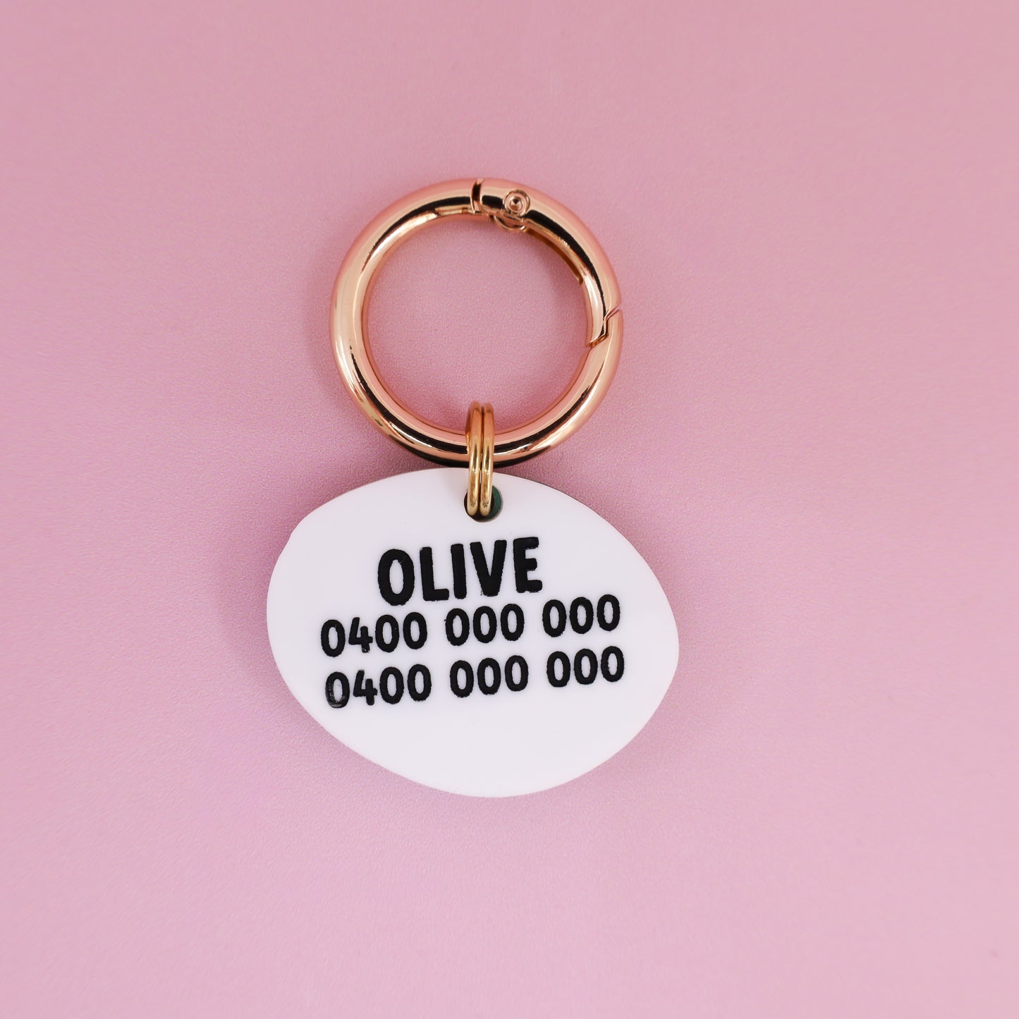 Personalised Pet ID Tag: Olive You