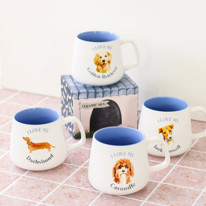 I Love My Dog Breed Mug