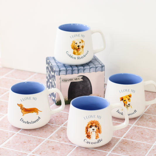 I Love My Dog Breed Mug