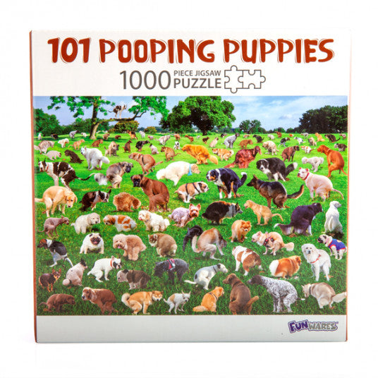 101 Pooping Puppies Jigsaw Puzzle