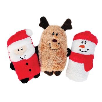 Zippy Paws: Christmas Holiday Squeakie Buddies - 3 Pack