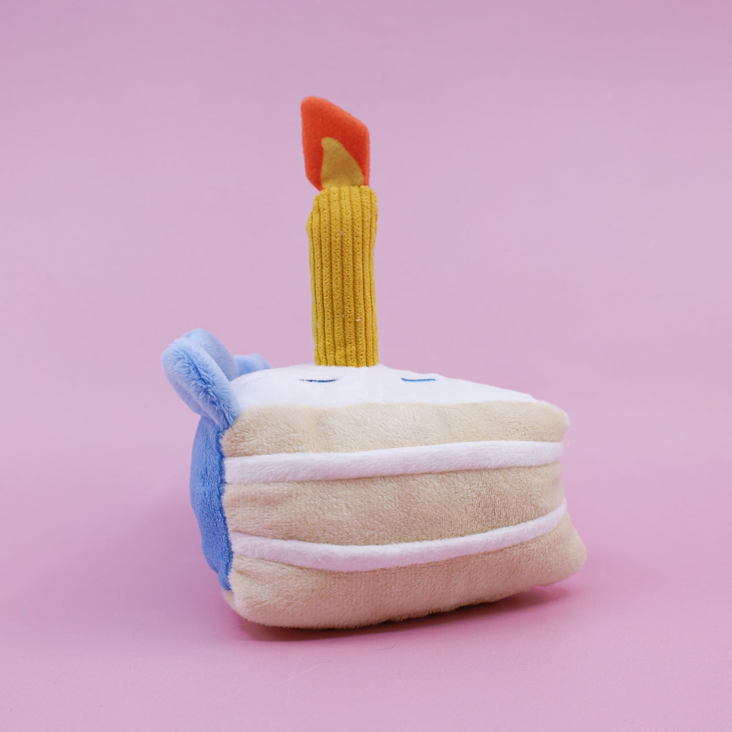 Happy Birthday Cake Squeaky Toy - Blue