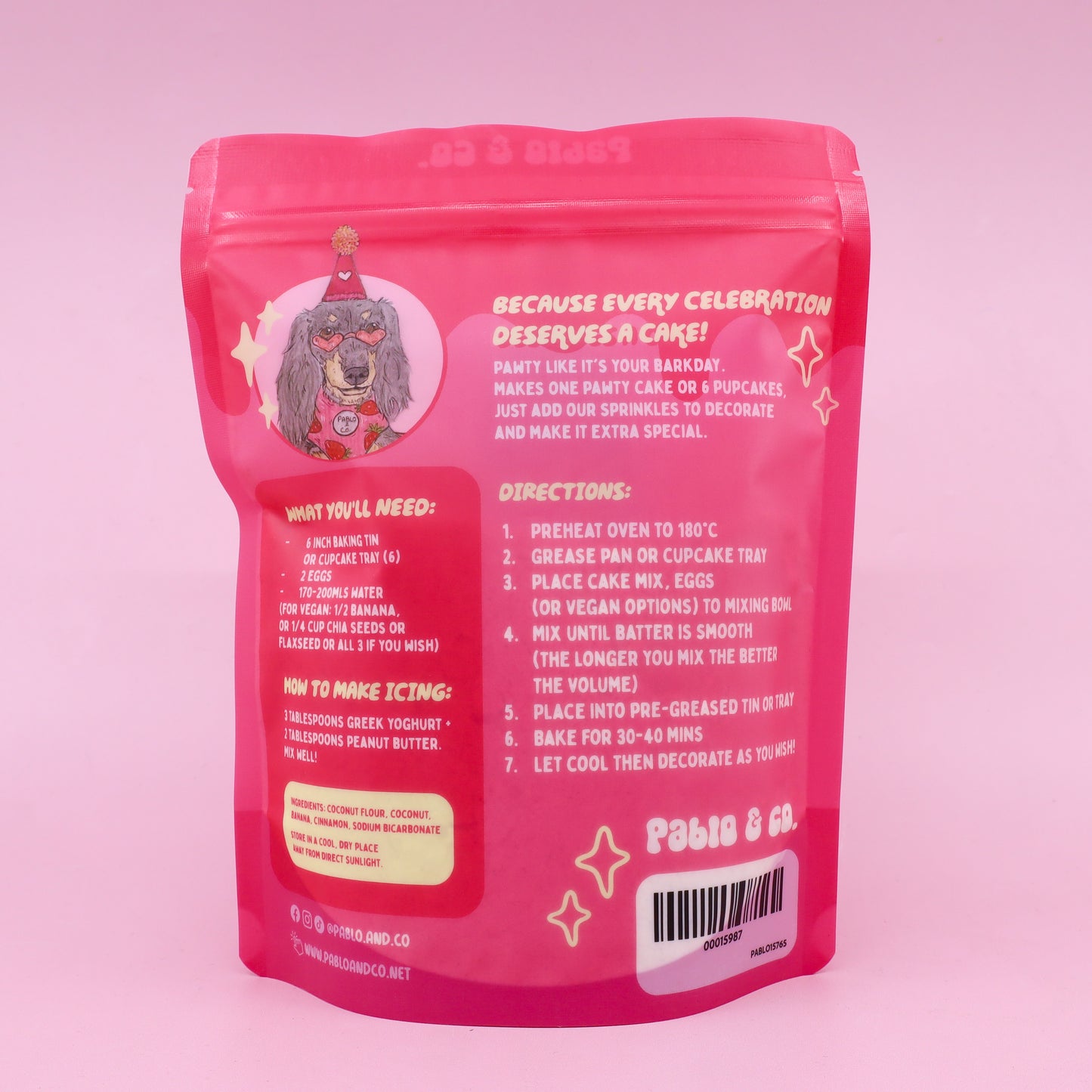 Pablo's Pawty Cake Mix