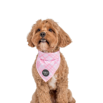 Pink Houndstooth - Dog Bandana