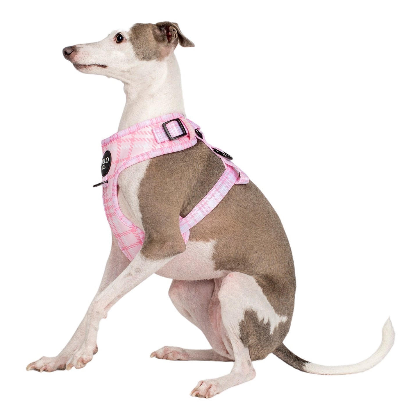 Pink Houndstooth: Adjustable Harness