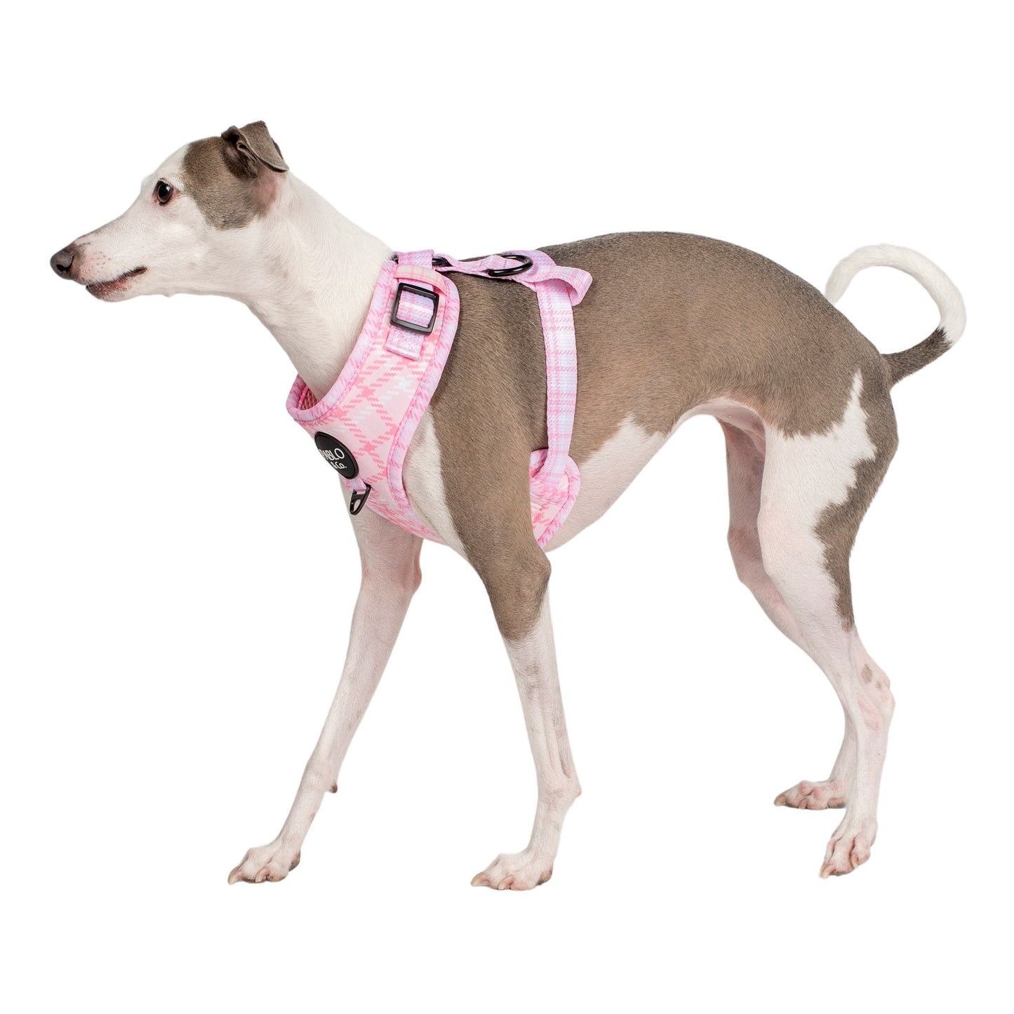 Pink Houndstooth: Adjustable Harness