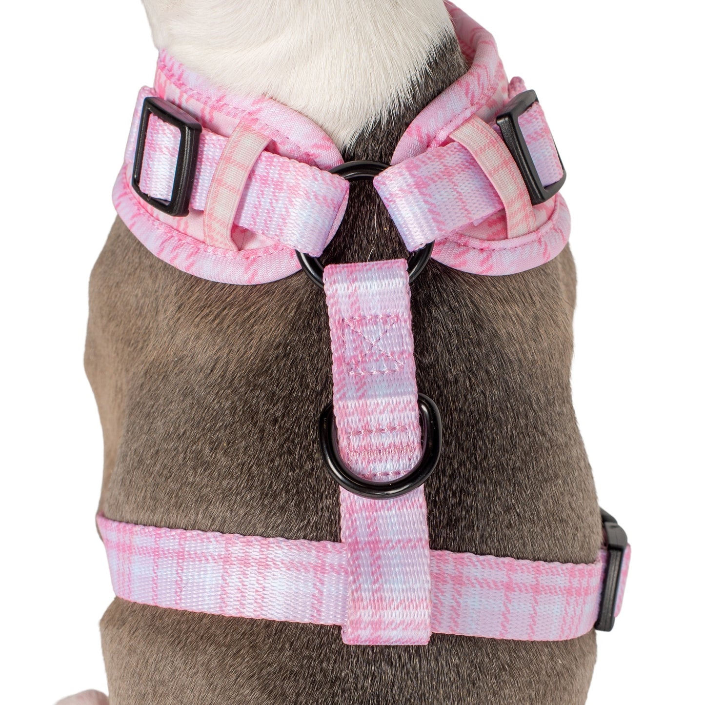 Pink Houndstooth: Adjustable Harness