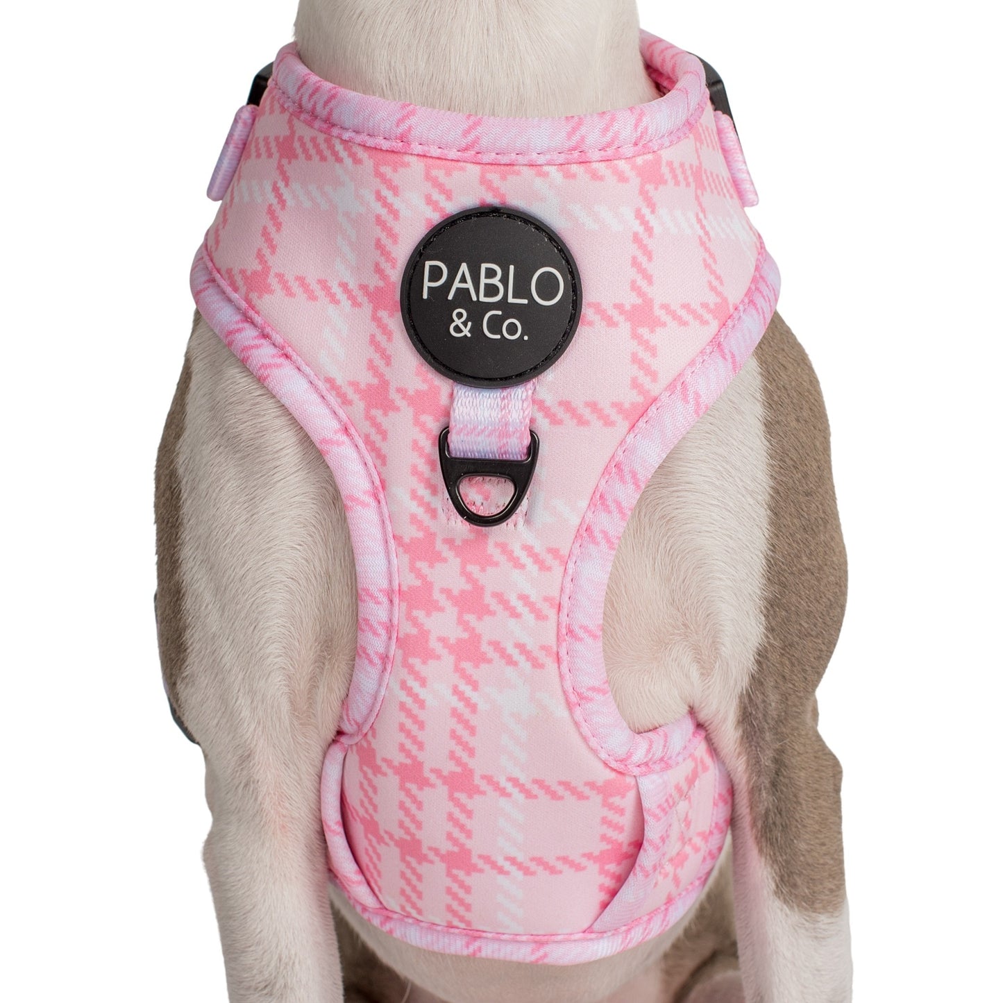 Pink Houndstooth: Adjustable Harness