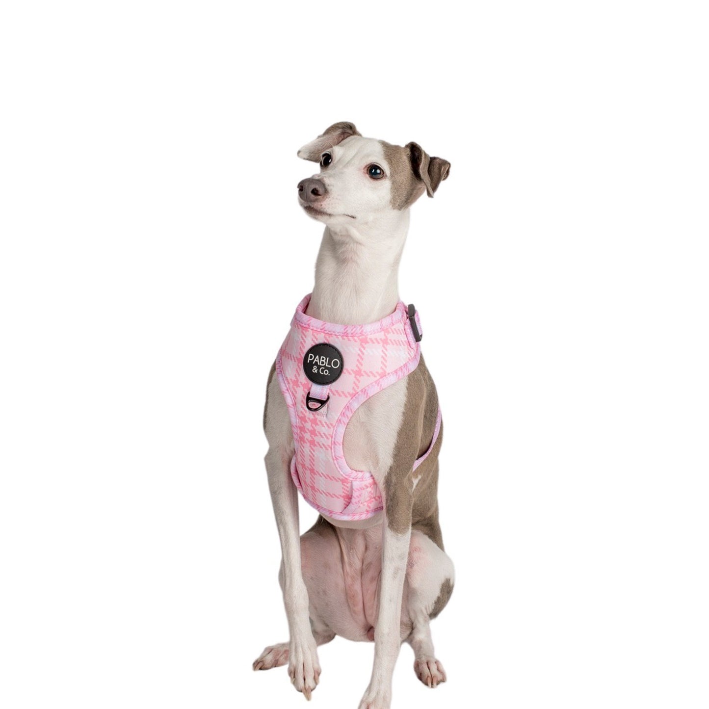 Pink Houndstooth: Adjustable Harness