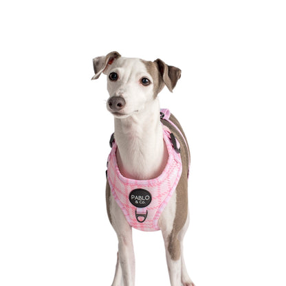 Pink Houndstooth: Adjustable Harness