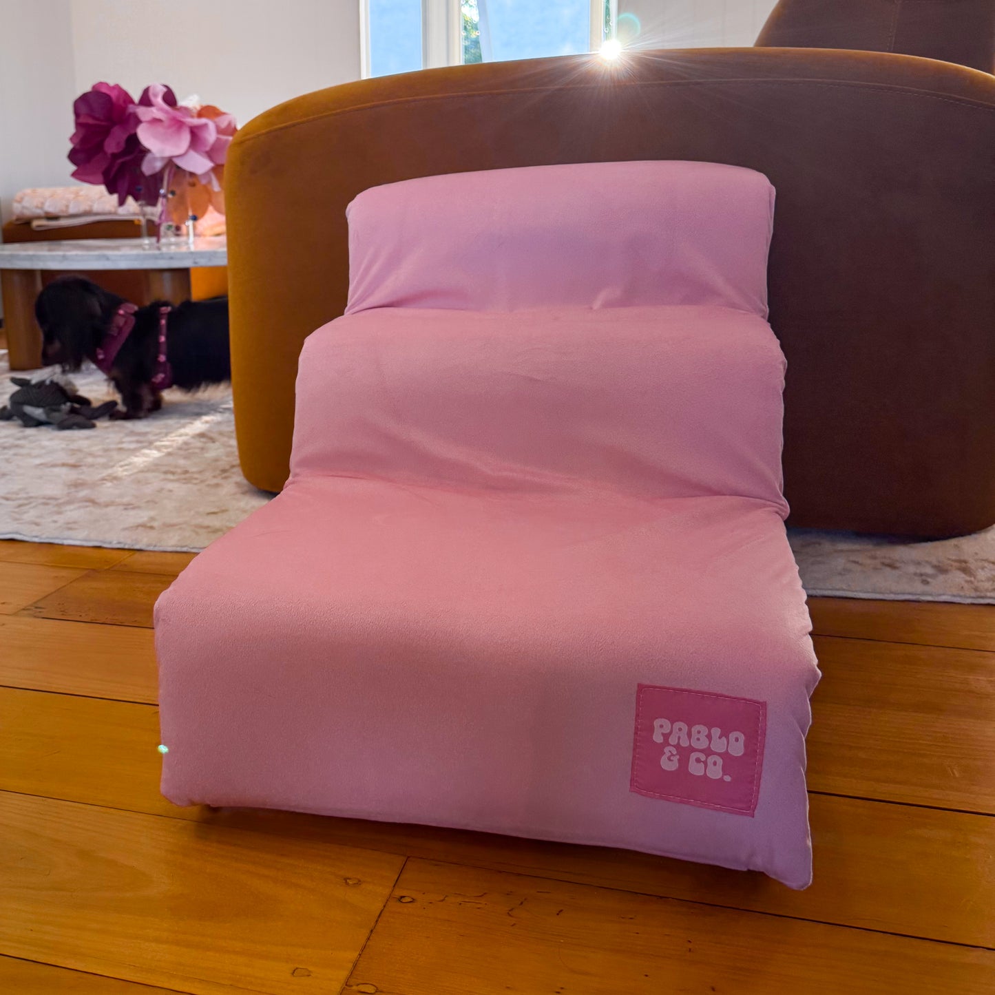 Pet Stairs for Cats & Dogs - Baby Pink