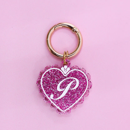 Personalised Pet ID Tag: Initial Locket Pink