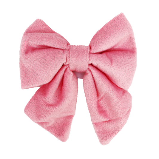 Pink Velvet Sailor Bow Tie