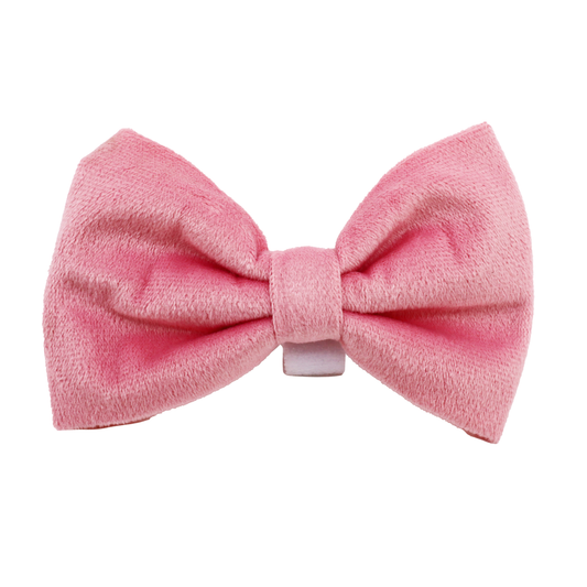 Pink Velvet Bow Tie