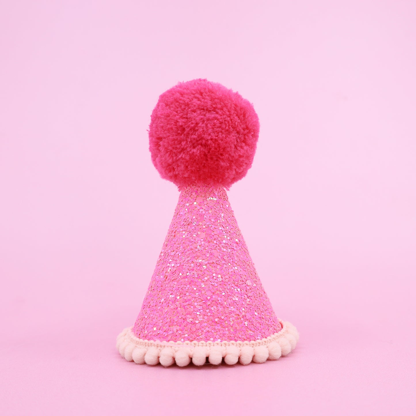 Pawty Hat: Pink & Hot Pink Pom Pom