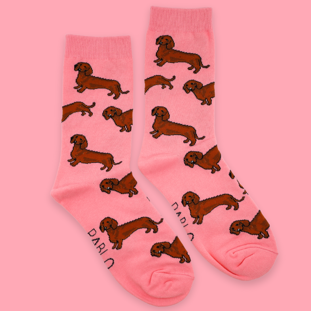 Pink Dachshund: Breed Socks – Pablo & Co. Boutique