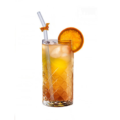 Dachshund Glass Straws
