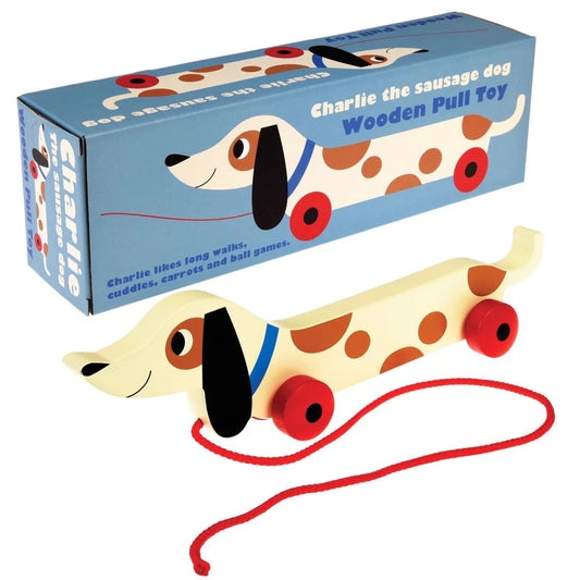 Rex London: Wooden Pull Toy - Charlie