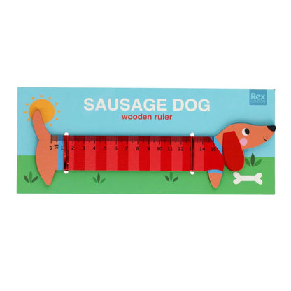 Rex London: Wooden Ruler - Sausage Dog